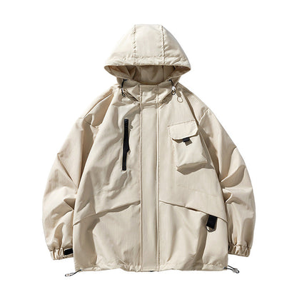 Herren Parka Jacke Winddicht Wasserdicht Modern