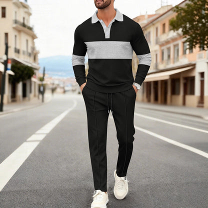 Herren Poloshirt Sportlich Elegant mit Passender Hose - BerlinGlamour
