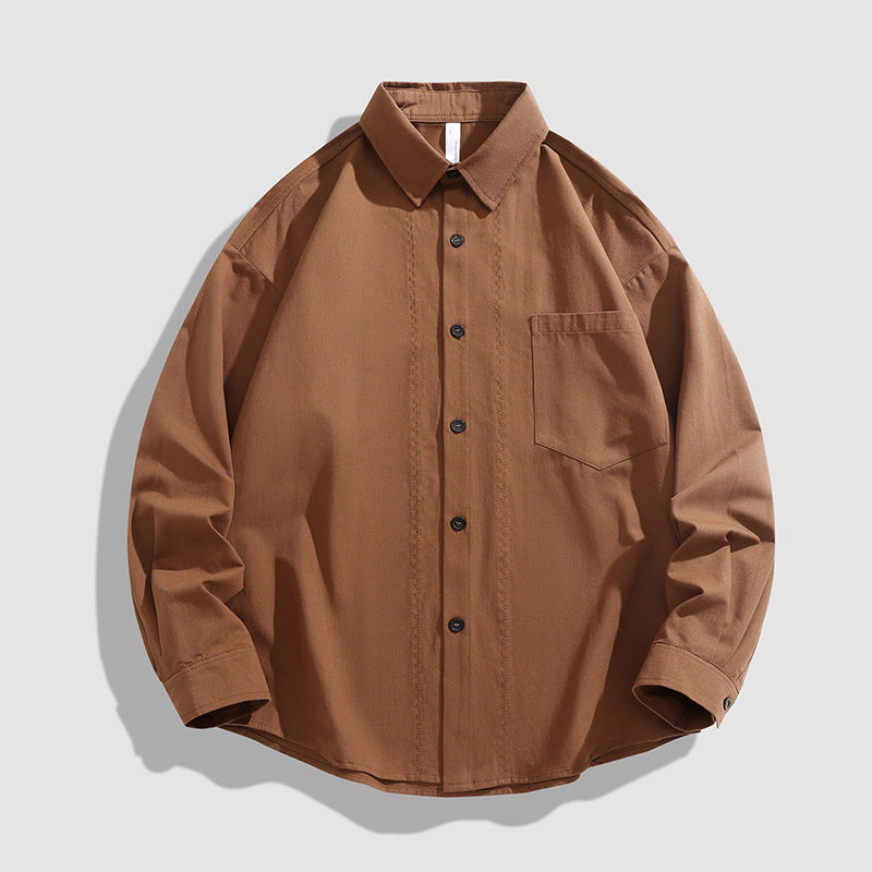 Herren Overshirt Lässig Bequem Mit Brusttasche
