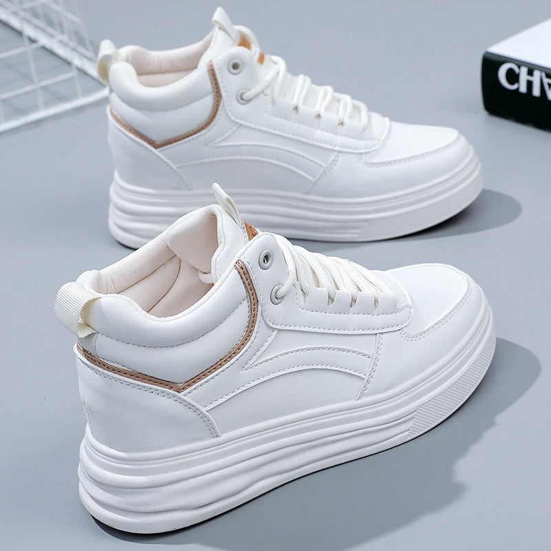 Damen Sneaker High Top Dämpfung Moderne Designsportschuhe - BerlinGlamour