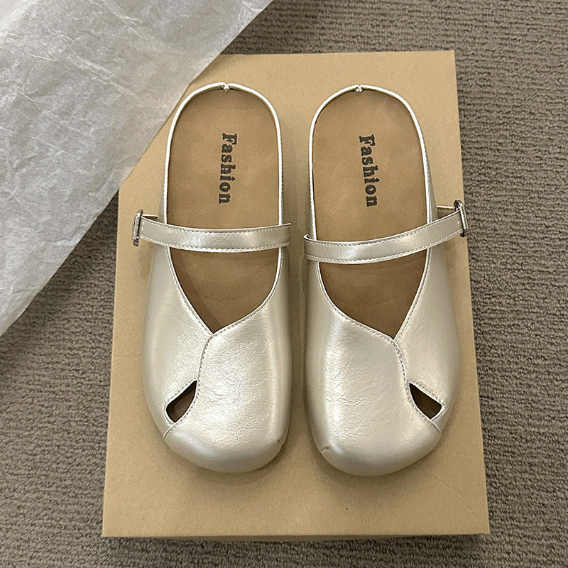 Damen Clogs Bequem Verstellbarer Riemen Breiter Zeh