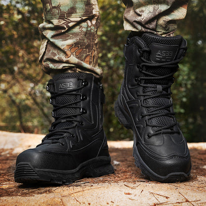 Herren Outdoor-Stiefel Wasserdicht Knöchelschutz Rutschfest
