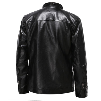 Herren Lederjacke Motorradjacke Asymmetrisch Modern