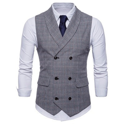 Herren Weste Karomuster Klassisch Berlin Chic