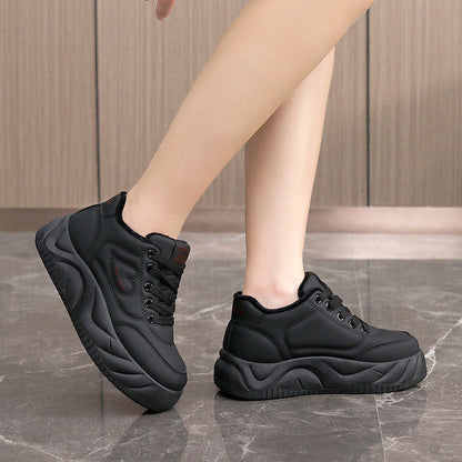 Damen Sneaker Sportlich Flauschig Warm