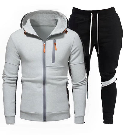 Herren Sportjacke Kapuzenjacke Jogginganzug Mit Reißverschluss