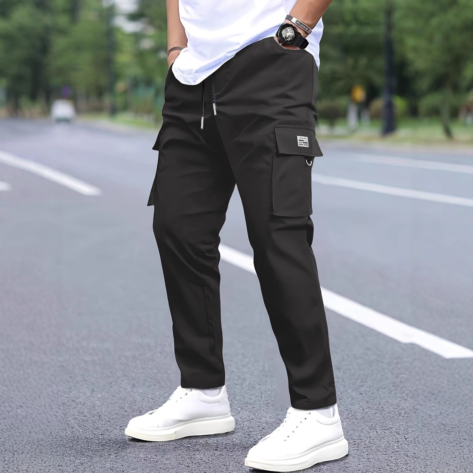 Herren Cargo-Hosen Modern Praktisch Vieltaschen - BerlinGlamour