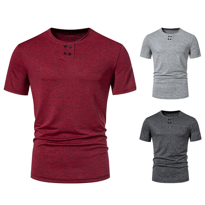 Herren T-Shirt Asymmetrisch Modern Strukturiert