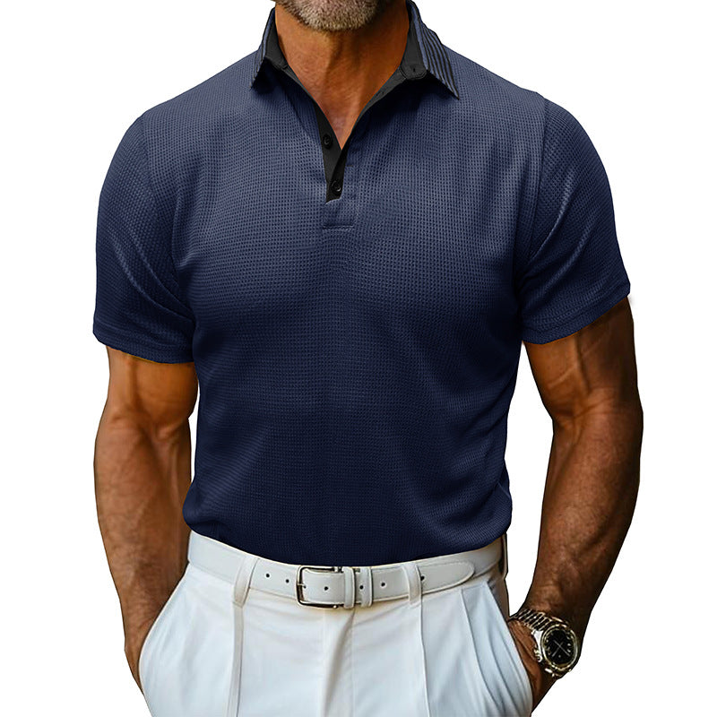 Herren Poloshirt Atmungsaktiv Strukturiert Modern