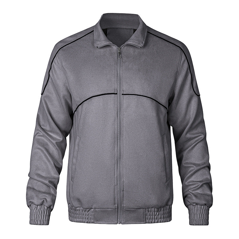 Herren Übergangsjacke Elastisch Sportlich mit Bündchen