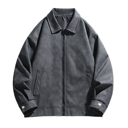 Herren Oversized Jacke Lässig Mit Taschen Großes Design