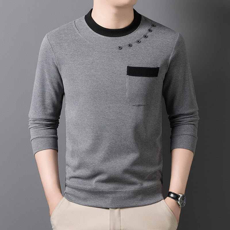 Modisches Herren Sweatshirt mit Brusttasche und coolem Design