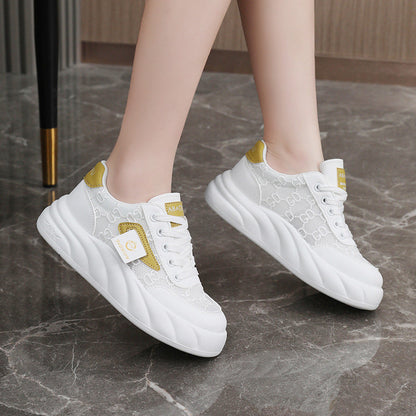 Damen Sneaker Chunky Modisch mit Struktur Oberfläche