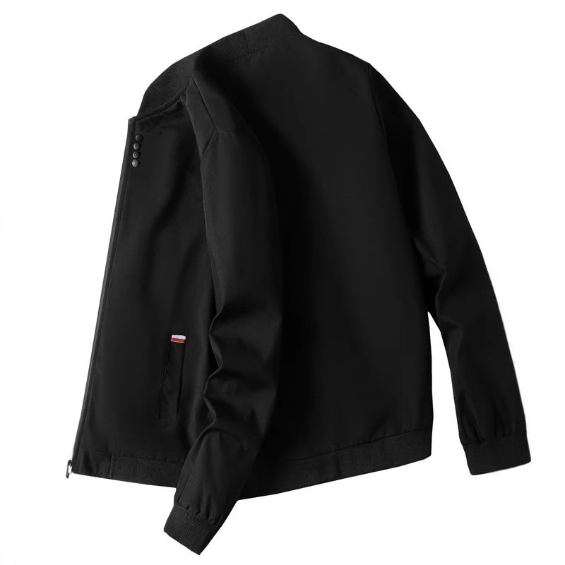 Herren Freizeitjacke Modern mit hohem Kragen und Reißverschluss