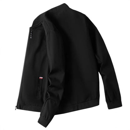 Herren Freizeitjacke Modern mit hohem Kragen und Reißverschluss