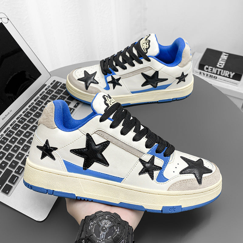 Damen Sneaker Sternen Design Komfort Schuhe - BerlinGlamour
