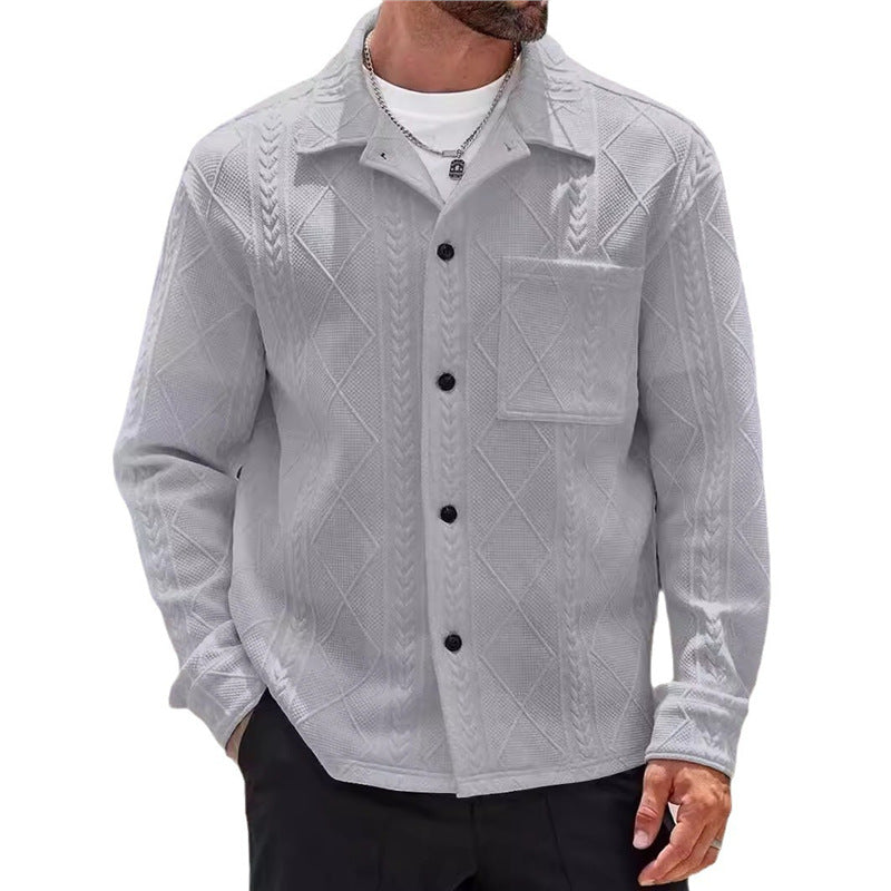 Herren Freizeitjacke Strukturiert Stadtstyle