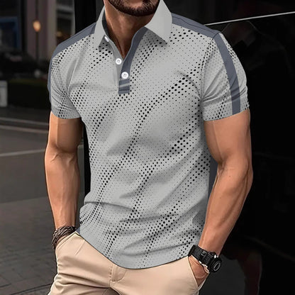 Herren Polo-Shirt Modern Grafik Sportlich Qualität