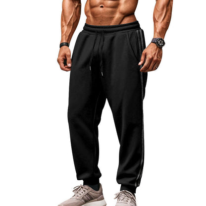 Herren Jogginghose Elastisch Sportlich Mit Seitenstreifen