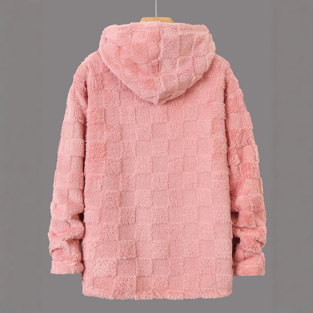 Herren Fleecejacke Warm Strukturiert Reißverschluss