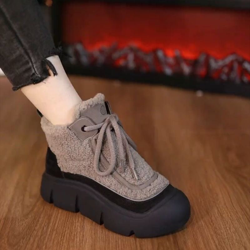 Damen Sneaker Winter Warm mit Kuschel-Innenfutter