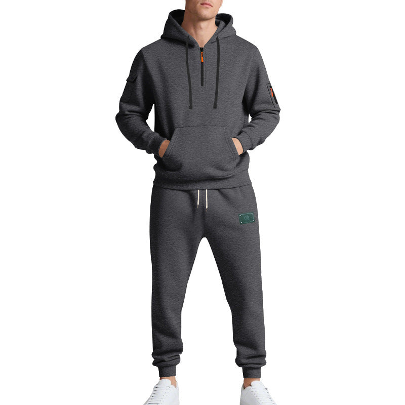 Herren Sportanzug Jogging Set Atmungsaktiv Mit Taschen