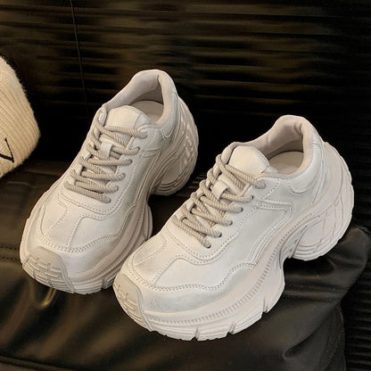 Damen Sneaker Sportlich Chunky Weite Sohle