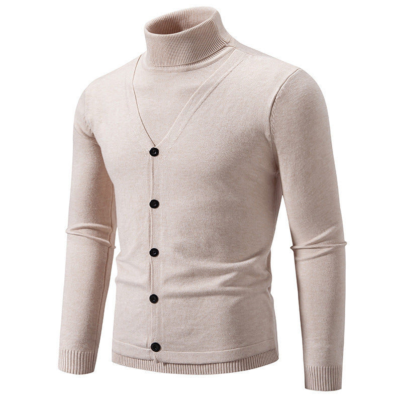 Herren Rollkragenpullover Elegante Kuschelware Modern
