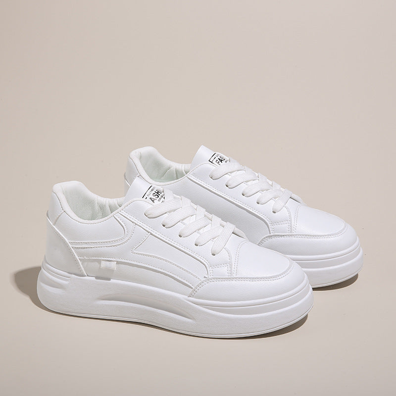 Damen Plateausneaker Hoch mit Weicher Sohle Moderne Design