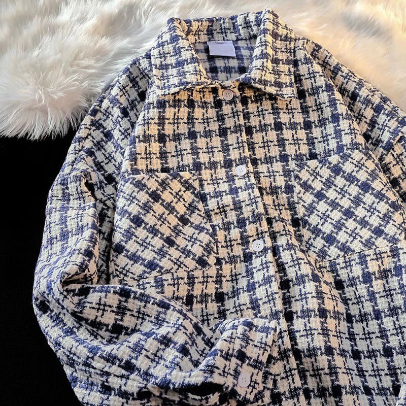 Herren Überhemdjacke Karo Modern Mit Taschen - BerlinGlamour