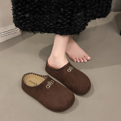 Damen Clogs Bequem Weichleder Schuhe Modern