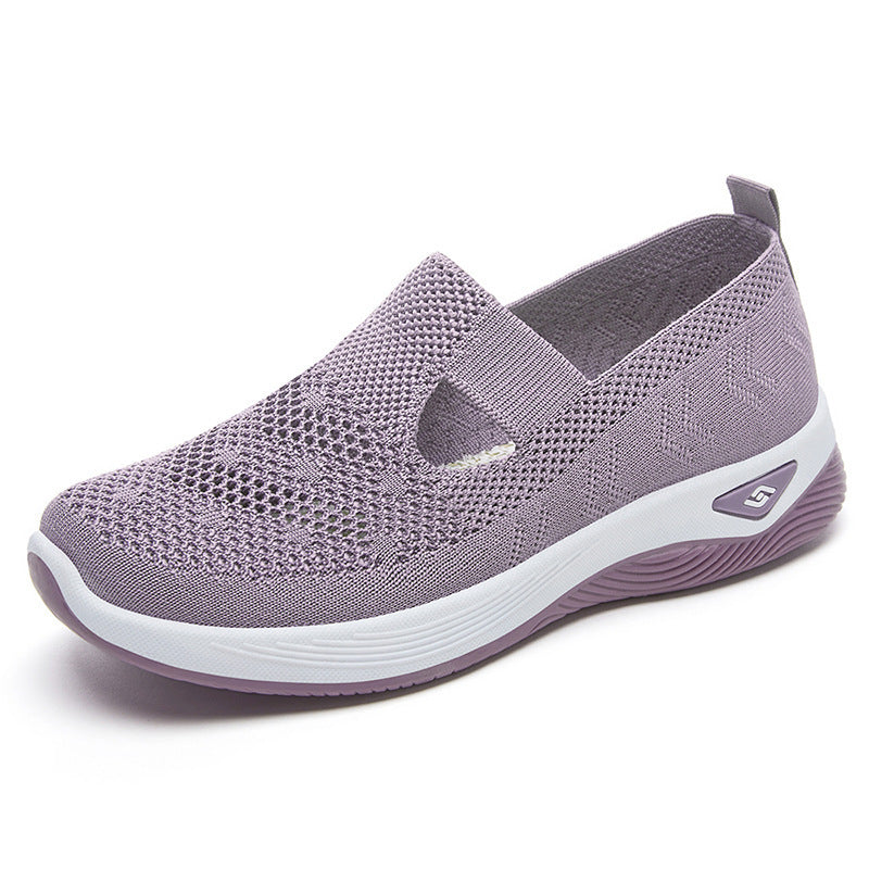 Damen Slipper Bequem Atmungsaktiv Knit Schuhe Warm