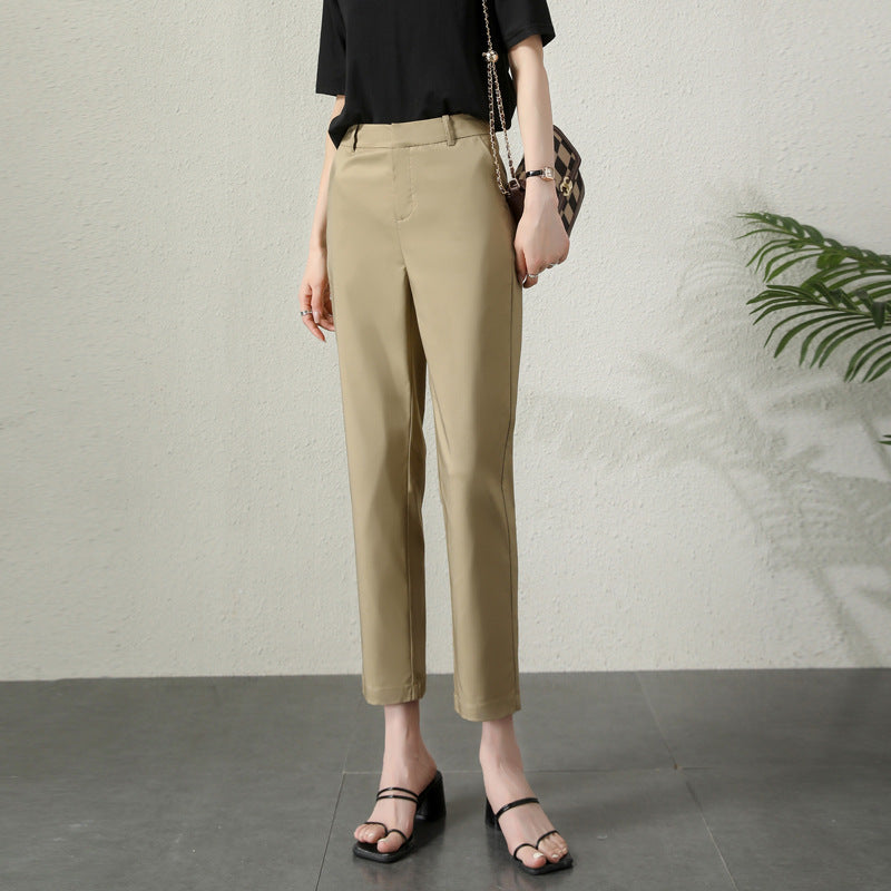 Damen Chino Hose Elegant Slim Fit