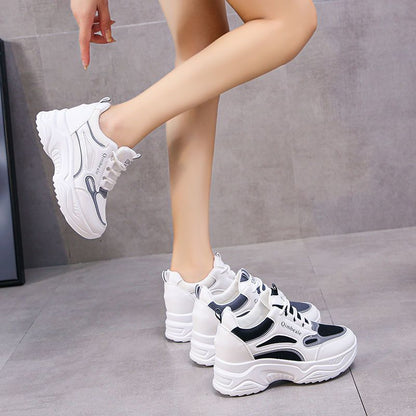 Damen Sneaker Chunky Komfortabel Laufsohle Sportlich