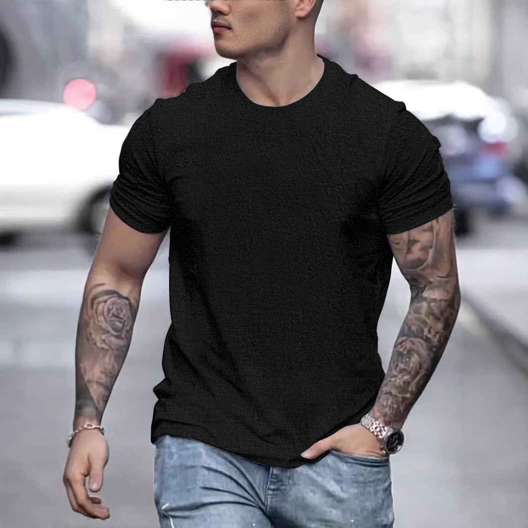Bequemes Herren T-Shirt mit Struktur Optik