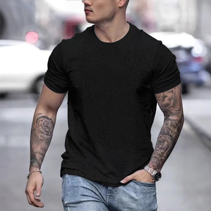 Bequemes Herren T-Shirt mit Struktur Optik