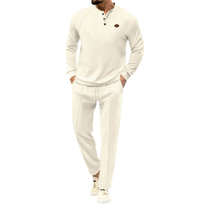 Herren Sportanzug Modern mit Strukturdesign und Eingrifftaschen