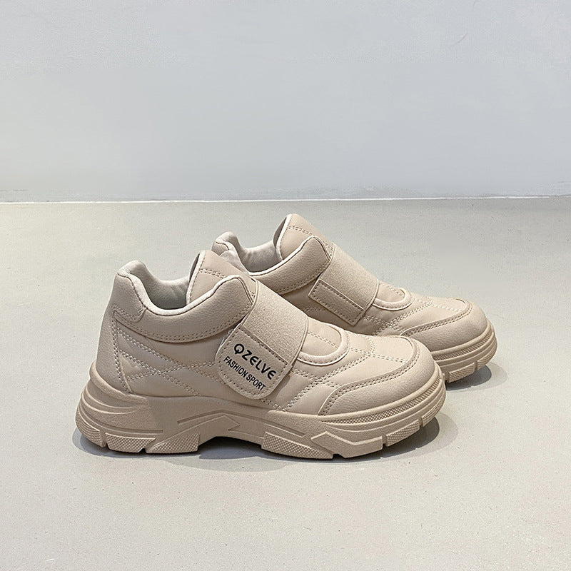 Damen Sneaker Modisch mit Klettverschluss und Weicher Sohle
