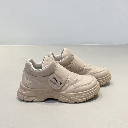 Damen Sneaker Modisch mit Klettverschluss und Weicher Sohle