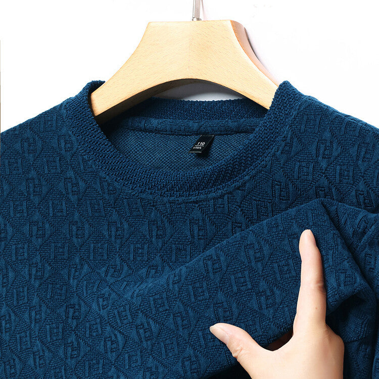 Herren Strickpullover Modern 3D Muster Hochwertig