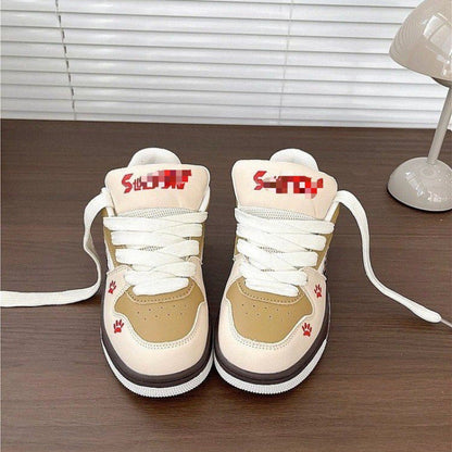 Damen Sneaker Sportlich Animalprint Bequem - BerlinGlamour