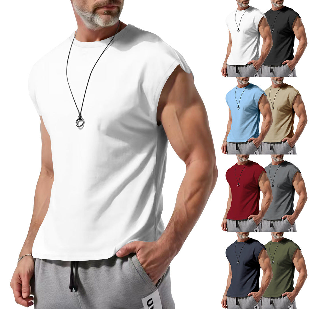 Herren T-Shirt Ärmellos Atmungsaktiv Baumwolle Berlin Style - BerlinGlamour