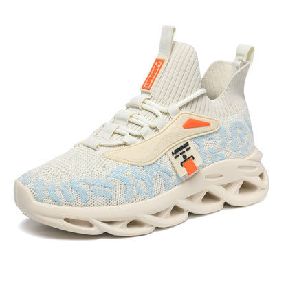 Damen Sneaker Sport Strick Laufsohle Rutschfest