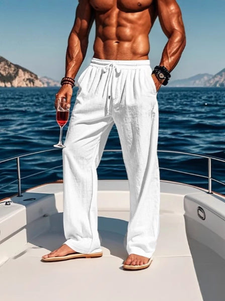 Herren Strandhose Lässig Elastisch Mit Taschen