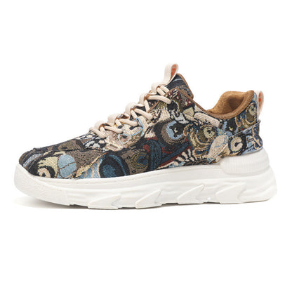 Damen Sneaker Sportlich Bunt Laufsohle Rutschfest