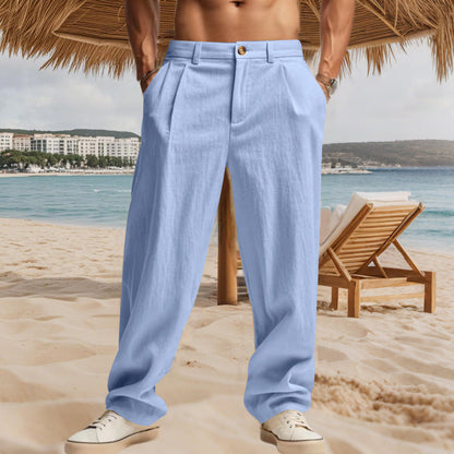 Herren Chino-Hose Bequem Elastisch Mit Stretch