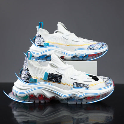 Damen Sneaker Sportlich Multicolor Luftpolster Technologie