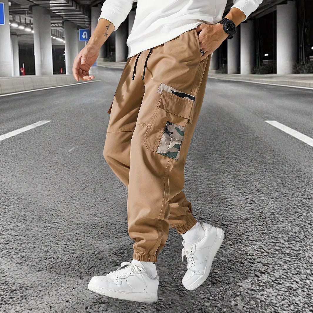 Herren Cargo-Hose Modern Mit Vielen Taschen