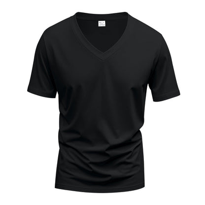 Herren T-Shirt V-Ausschnitt atmungsaktiv Sportlich