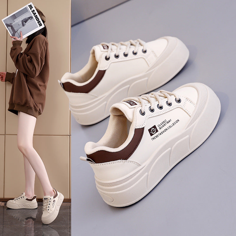 Damen Sneaker Plateau KomfortSchuhe Atmungsaktiv - BerlinGlamour